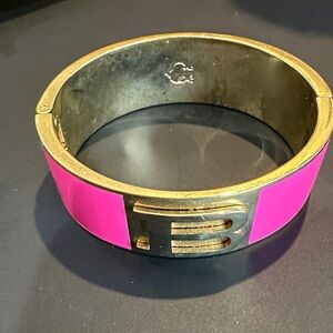 Chic Pink and Gold Women's Bangle Watch - B